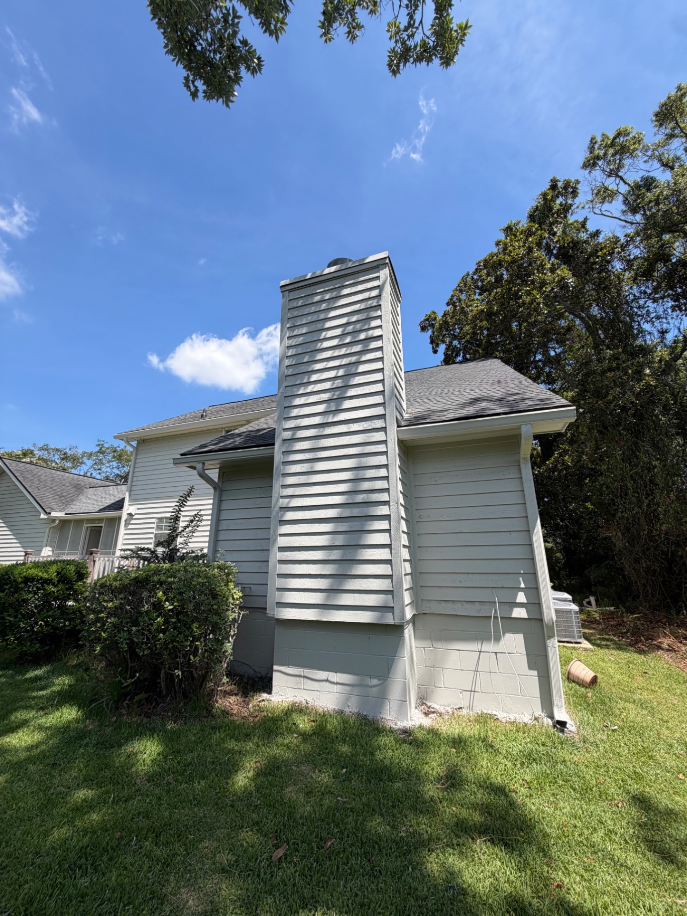 Chimney & Siding Restoration after